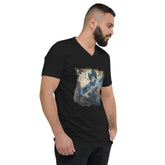 Master Of The Six-String Unisex Short Sleeve V-Neck T-Shirt - Beyond T-shirts